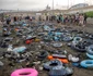 Sute de migranți au trecut din Maroc în enclava spaniolă Ceuta FOTO Profimedia