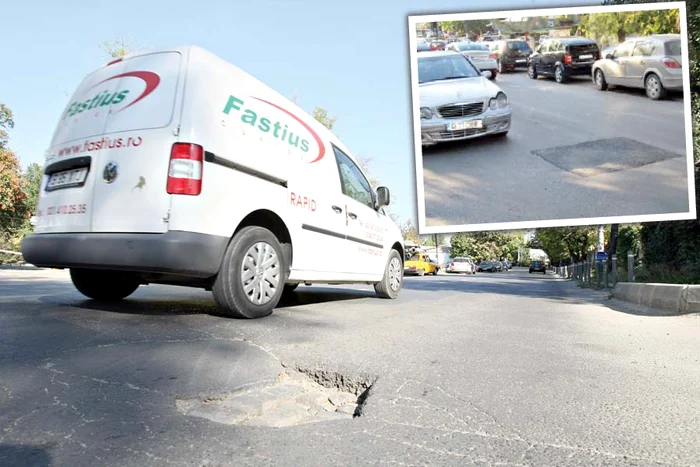După trei luni, șoferii au scăpat de gaura care le-a rupt mașinile, însă o altă groapă se adâncește pe zi ce trece, la 30 de metri distanţă
