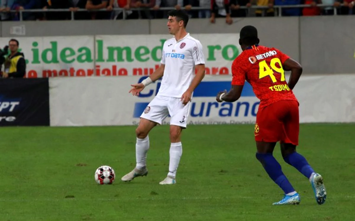 
    Alexandru Pașcanu a debutat in Liga 1 chiar in derby-ul FCSB - CFR ClujFOTO: Marian Burlacu  