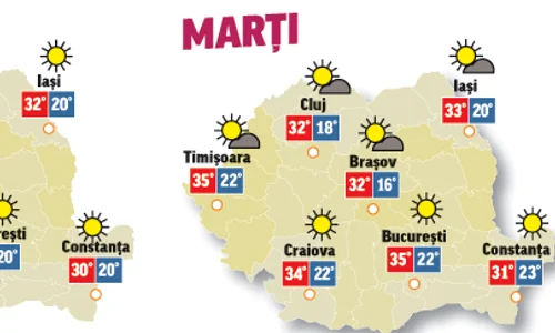 În următoarele două zile temperaturile vor fi în creștere și precipitații se vor semnala doar izolat jpeg