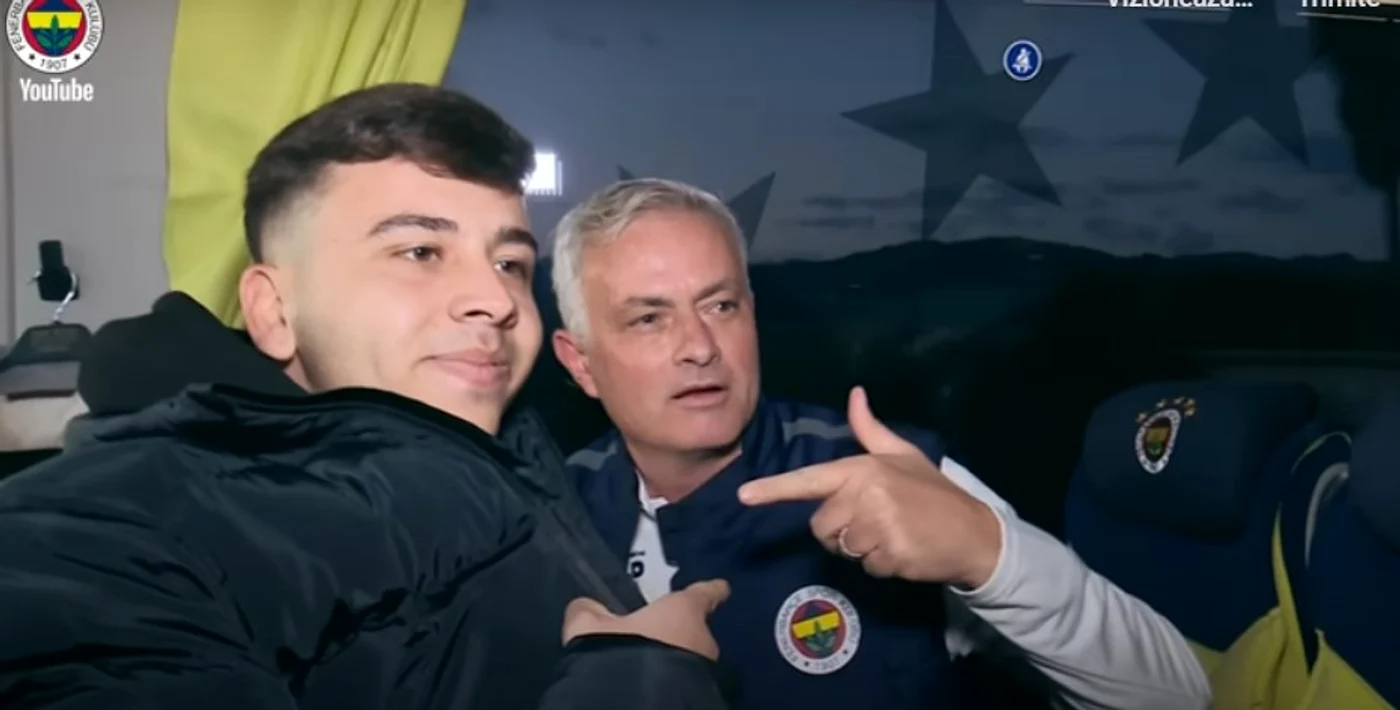 Jose Mourinho și fanul  FOTO Captură video