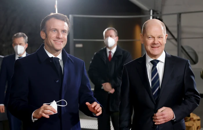 Emmanuel Macron şi Olaf Scholz. Foto: GettyImages