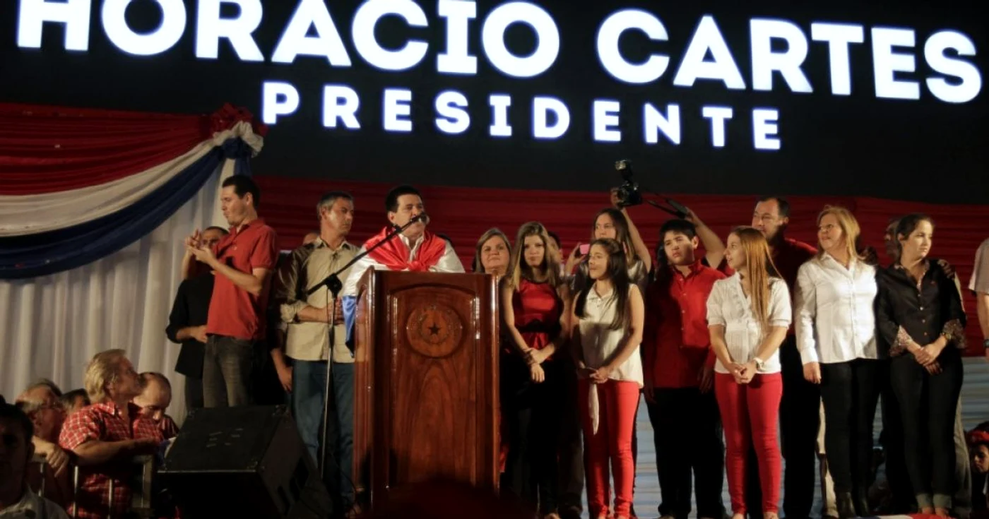 Horacio Cartes a câştigat scrutinul, obţinând 46% din voturi FOTO Reuters