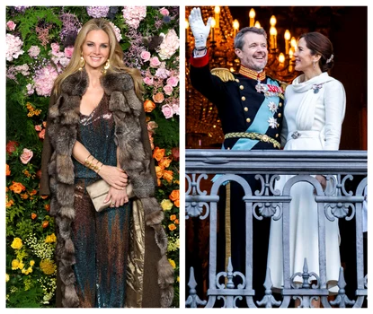 Regele Frederik alături de Regina Mary și Genoveva Casanova