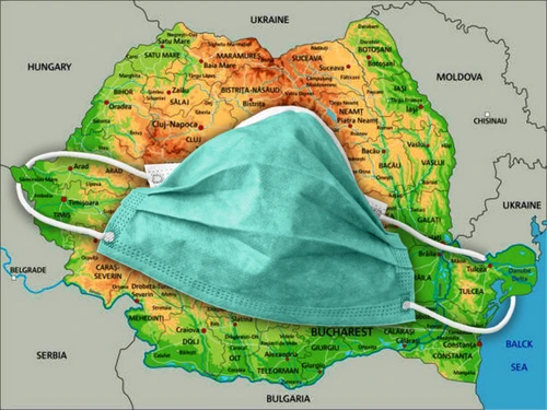 harta romania masca png