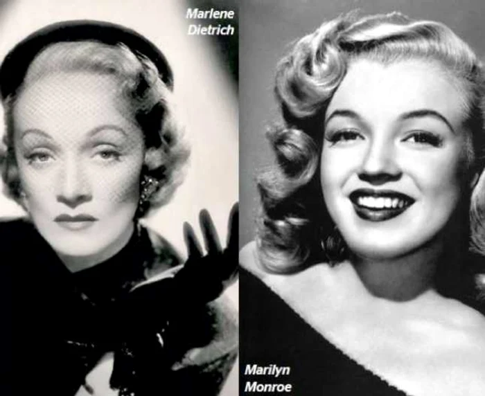 Marlene Dietrich şi Marilyn Monroe