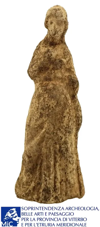 Figurină descoperită în sanctuar 