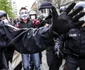 Proteste la Berlin faţă de restricţiile cauzate de coronavirus arestari politie FOTO EPA-EFE /  Omer Messinger