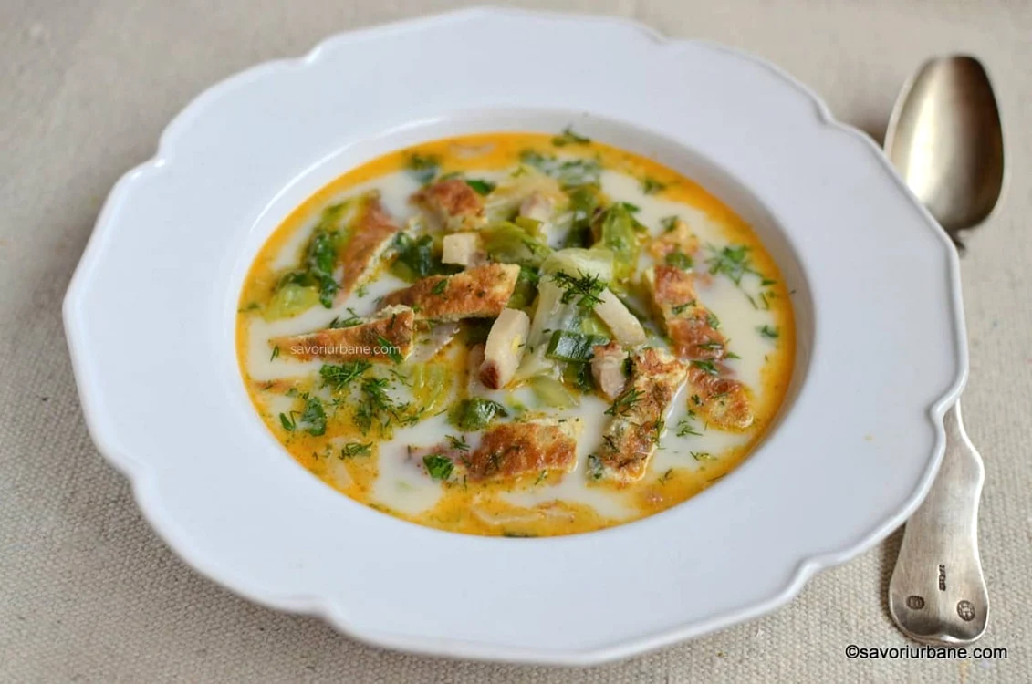 Ciorba de salată verde, un preparat delicios FOTO savoriurbane.ro