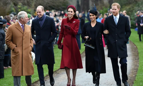 Meghan, Harry, Kate, William și Charles la Sandringham în 2018, Profimedia jpg