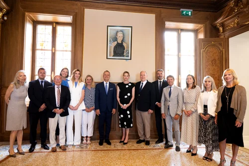Albert și Charlene de Monaco, dezvelire de portrete, Foto Eric Mathon, Palatul Princiar