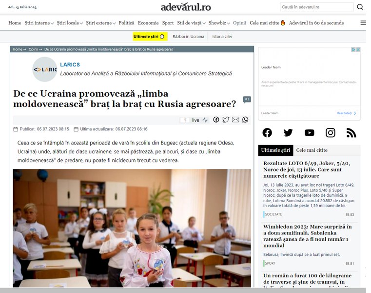 Din nou despre „moldovenism” ca mijloc de propagandă rusească