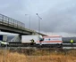 Accident rutier pe A 1 - centura Sibiului - coliziune două TIR-uri şi un autoturism Foto Adevărul