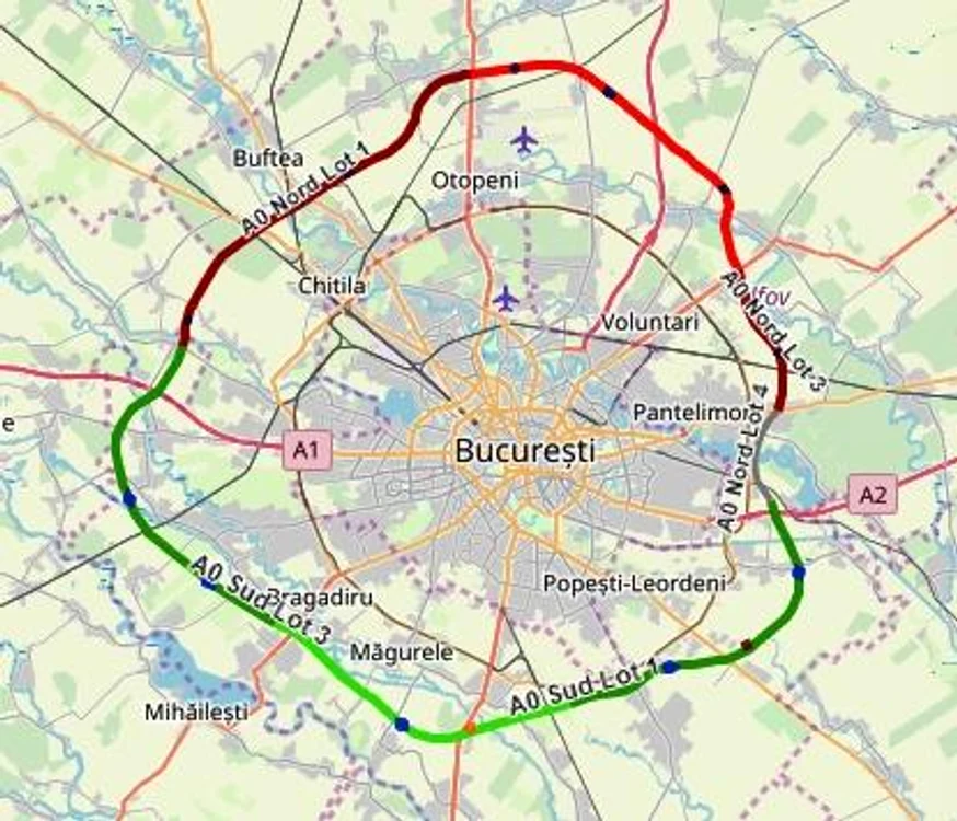 
    Zece drumuri vor lega Capitala cu viitorul Inel București, supranumit Autostrada 0  