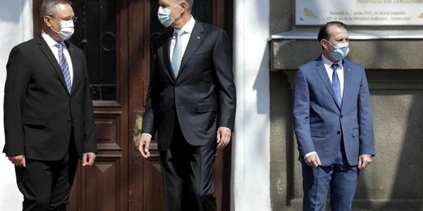 Nicolae Ciucă - Klaus Iohannis - Florin Cîţu / FOTO Inquam Photos / George Călin