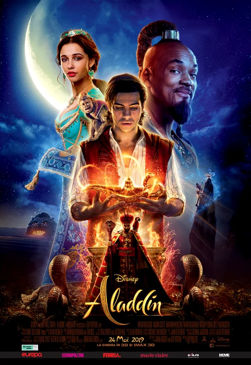 Pe 24 mai va avea loc şi în cinematografele din România premiera filmului „Aladdin”