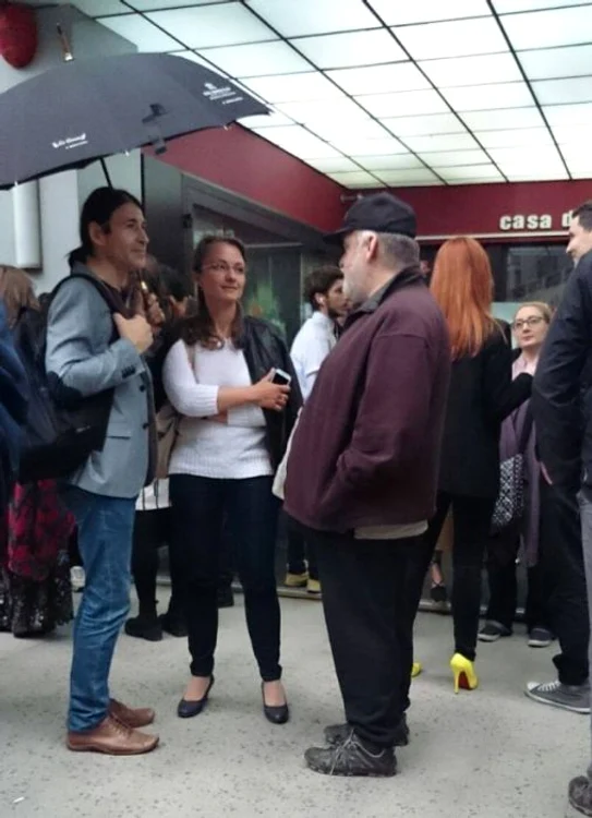 Zoltan și Alexandru Andrieș au stat de vorbă câteva minute înainte de startul filmului