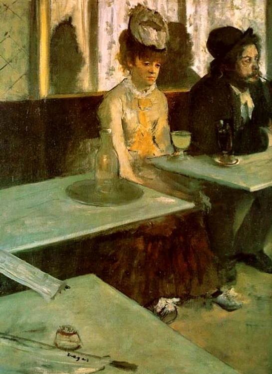 Absinthe Drinker in a Cafe Edgar Degas jpg jpeg