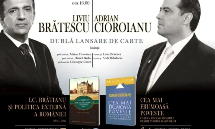 Istoria, între poveste și adevăr  Dubla lansare la Iași, cu Liviu Brătescu și Adrian Cioroianu jpeg