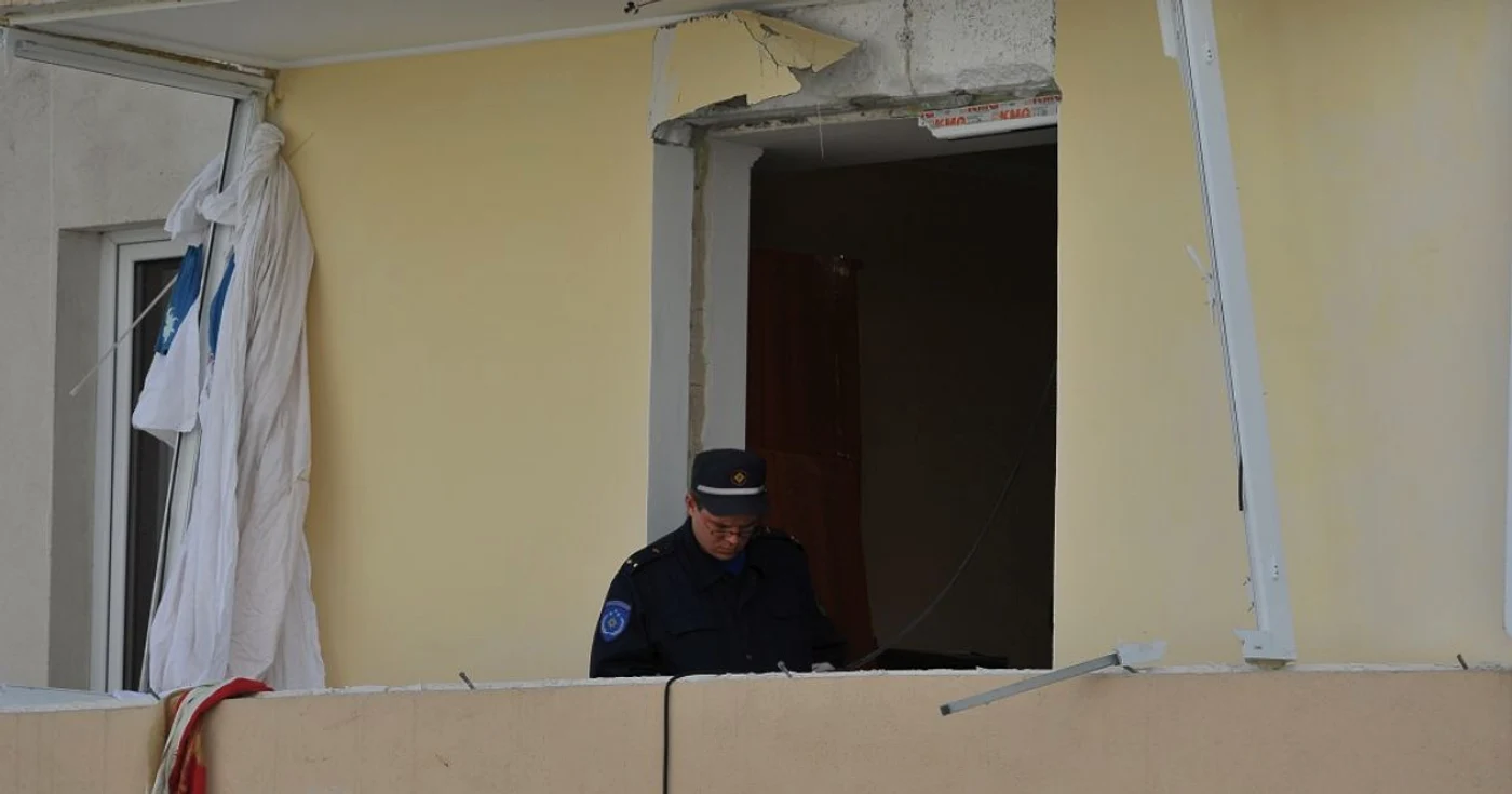 Apartamentul unde a avut loc explozia. Foto: Valentin Kirgan
