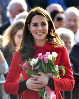 Kate Middleton cu flori, Getty Images