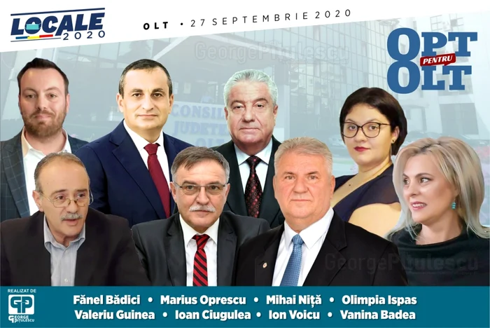 Opt pentru şefia CJ Olt FOTO: George Pitulescu