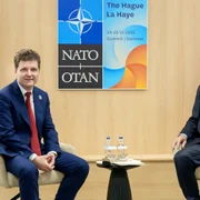 Nicușor Dan și președintele Turciei, Recep Tayyip Erdogan foto X 1 jpeg