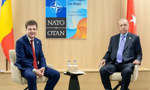 Nicușor Dan și președintele Turciei, Recep Tayyip Erdogan foto X 1 jpeg