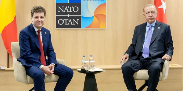 Nicușor Dan și președintele Turciei, Recep Tayyip Erdogan foto X 1 jpeg