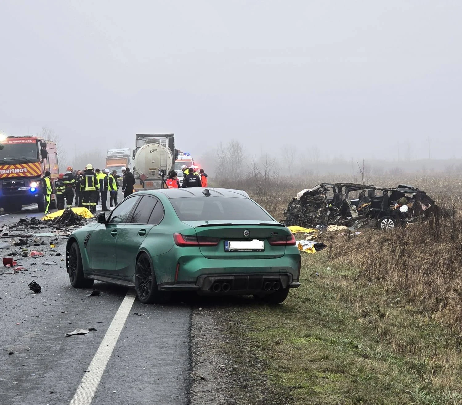 Microbuzul din accidentul tragic din Timiș nu avea funcția de lane assist. Șoferul era băut și drogat