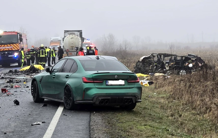 Accidentul din Lugojel/FOTO: IPJ Timiș