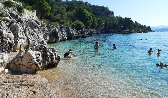 Plaja Nissaki din Corfu. FOTO Cristina Stancu