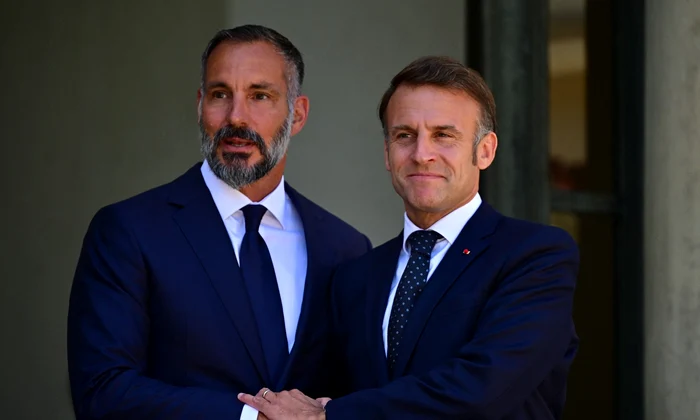Prinţul Rahim și Emmanuel Macron   profimedia 1020944911 jpg