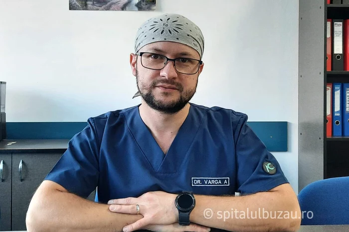 Alexandru Varga este medic la Spitalul Județean Buzău. SURSA SJU Buzău
