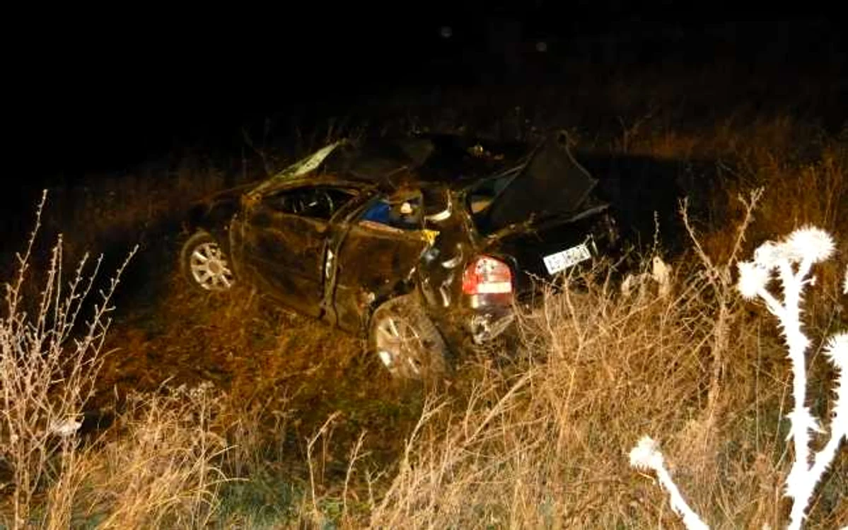 Mașina implicată în accident