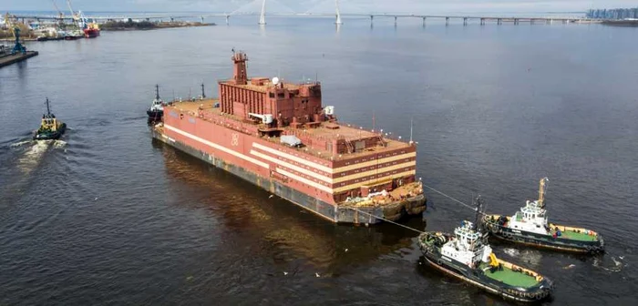 Centrală nucleară plutitoare rusă Akademik Lomonosov FOTO Guliver / Getty Images / Anton Vaganov / TASS