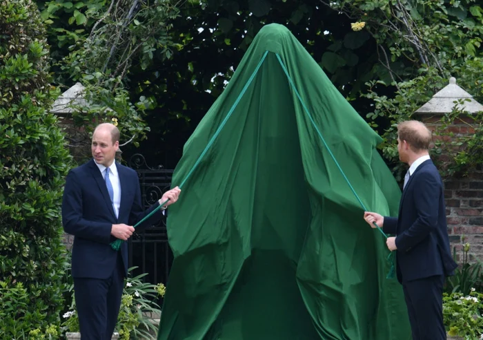 william harry statuie diana FOTO Dominic Lipinski - WPA Pool/Getty Images