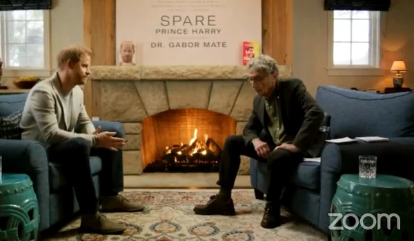 Prințul Harry și dr  Gabor Mate, live, Profimedia (2) jpg