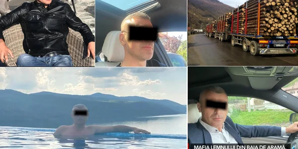Polițistul corupt din Mehedinți acuzat de sustragerea de material lemnos din pădurile statului Foto Colaj