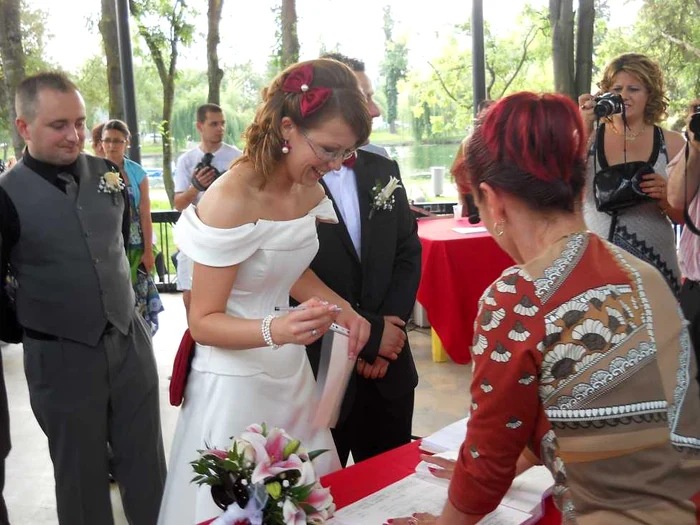 Prima cununie civilă oficiată de Emil Boc, primarul Clujului