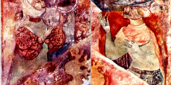 Fresce medievale unice împodobesc monumentele Hunedoarei