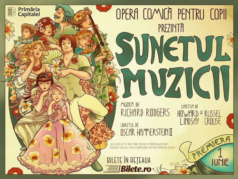 Reprezentații suplimentare pentru musicalul ,,Sunetul Muzicii”. Premieră pentru bebeluși la Opera Comică