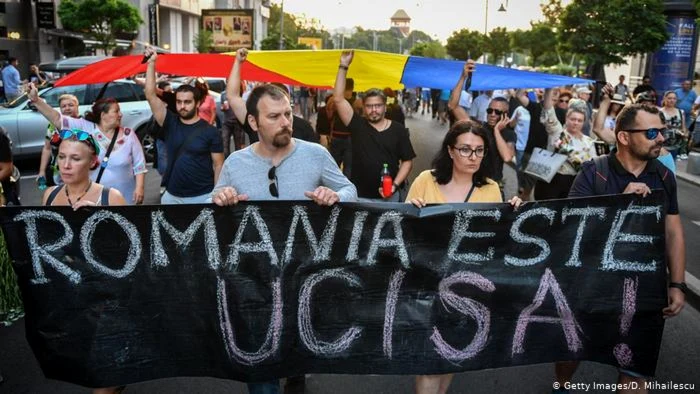 O demonstraţie la Bucureşti după uciderea Alexandrei în 2019