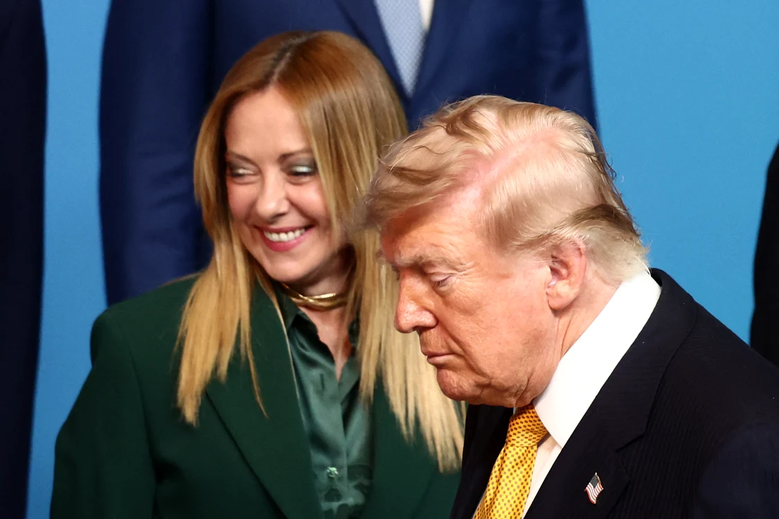 Giorgia Meloni și Donald Trump, la Summitul NATO de la Ankara FOTO: AFP 