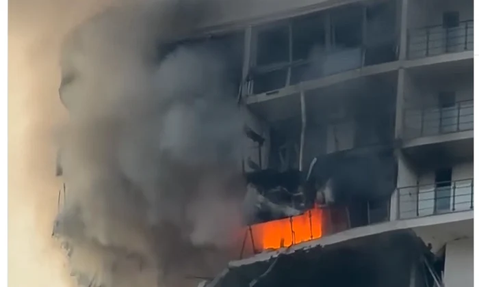 apartament distrus in Odesa Captura Instagram png