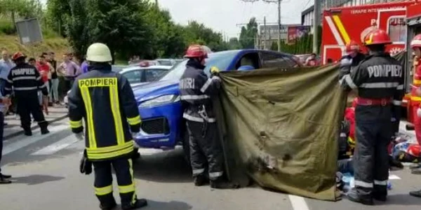  cluj accident coratim. foto captura video