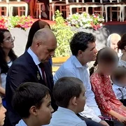 Nicușor Dan la mănăstire de Ziua Marinei FOTO Facebook / Podul