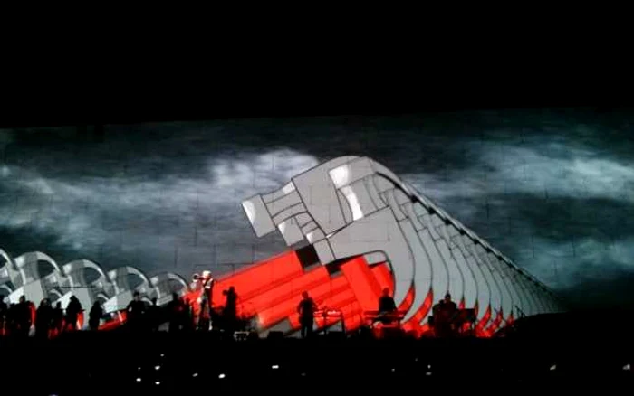 Imagine surprinsă de Flaviu Cernescu la concertul lui Roger Waters de la Budapesta