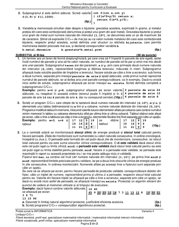Bacalaureat 2025 - sesiunea de toamnă. Elevii au susținut proba la alegere a profilului. Subiecte și bareme de corectare 48 image