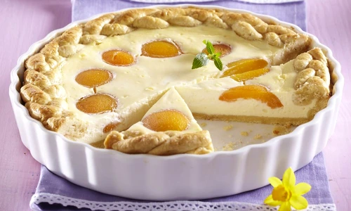 tarta cu branza si piersici jpeg
